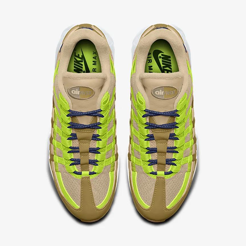 Giày Nike Air Max 95 Unlocked By You Nam Nâu Xanh